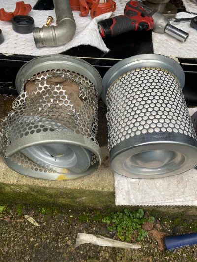 Damaged-filter-element-breakdown Air4U 01903 257117 Breakdown-damaged-filter-element